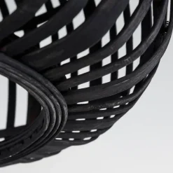 Style Boho-Chic-hofstein Plafonnier Mongolei Noir, 1 lumière