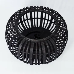 Style Boho-Chic-hofstein Plafonnier Mongolei Noir, 1 lumière