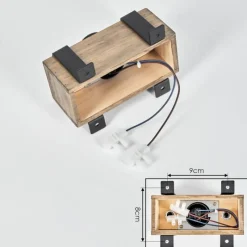 Luminaires Scandinaves-hofstein Plafonnier Montgomery Écru, Noir, 1 lumière