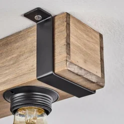 Luminaires Scandinaves-hofstein Plafonnier Montgomery Écru, Noir, 6 lumières