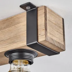 Luminaires Scandinaves-hofstein Plafonnier Montgomery Écru, Noir, 4 lumières