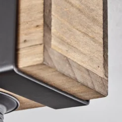 Luminaires Scandinaves-hofstein Plafonnier Montgomery Écru, Noir, 4 lumières