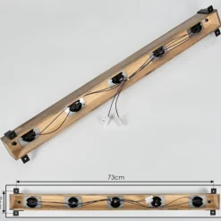 Luminaires Scandinaves-hofstein Plafonnier Montgomery Écru, Noir, 5 lumières