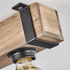 Luminaires Scandinaves-hofstein Plafonnier Montgomery Écru, Noir, 5 lumières