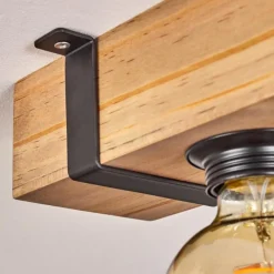 Luminaires Scandinaves-hofstein Plafonnier Montgomery Écru, Noir, 3 lumières