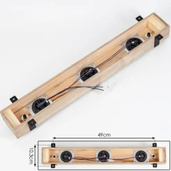 Luminaires Scandinaves-hofstein Plafonnier Montgomery Écru, Noir, 3 lumières