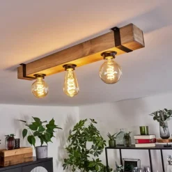 Luminaires Scandinaves-hofstein Plafonnier Montgomery Écru, Noir, 3 lumières