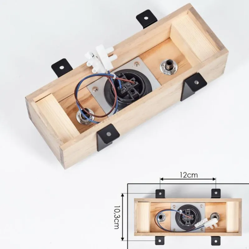 Lampes Industrielles-hofstein Plafonnier Montgomery Écru, Noir, 1 lumière
