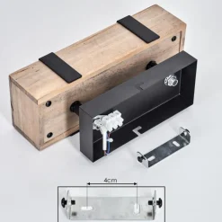 hofstein Plafonnier Montgomery Écru, Noir, 1 lumière