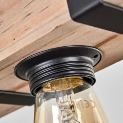 hofstein Plafonnier Montgomery Écru, Noir, 1 lumière