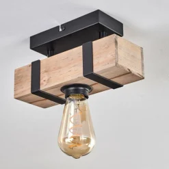 hofstein Plafonnier Montgomery Écru, Noir, 1 lumière