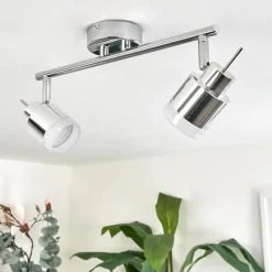 hofstein Plafonnier Morges LED Chrome, 2 lumières