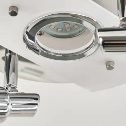 hofstein Plafonnier Morges LED Chrome, Nickel mat, 2 lumières