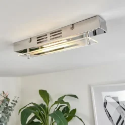 hofstein Plafonnier Morges LED Chrome, 1 lumière