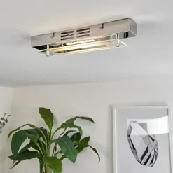 hofstein Plafonnier Morges LED Chrome, 1 lumière