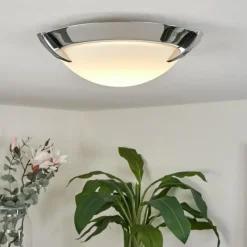 hofstein Plafonnier Morges LED Chrome, 1 lumière