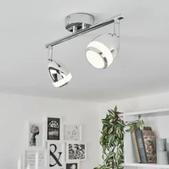 hofstein Plafonnier Morges LED Chrome, 2 lumières