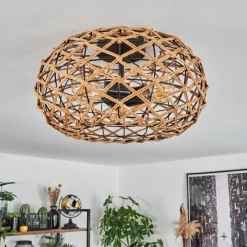 Luminaires Scandinaves-hofstein Plafonnier Mulstrand Écru, Noir, 3 lumières