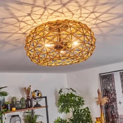 Luminaires Scandinaves-hofstein Plafonnier Mulstrand Écru, Noir, 3 lumières