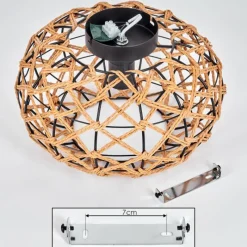 Luminaires Scandinaves-hofstein Plafonnier Mulstrand Écru, Noir, 1 lumière