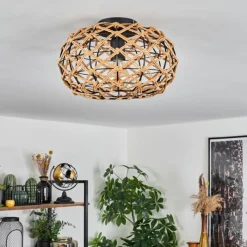 Luminaires Scandinaves-hofstein Plafonnier Mulstrand Écru, Noir, 1 lumière