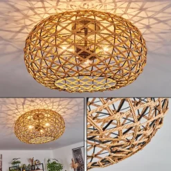 Luminaires Scandinaves-hofstein Plafonnier Mulstrand Écru, Noir, 3 lumières