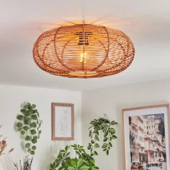 Luminaires Scandinaves-hofstein Plafonnier Mulstrand Écru, Noir, 1 lumière