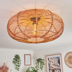 Luminaires Scandinaves-hofstein Plafonnier Mulstrand Écru, Noir, 1 lumière