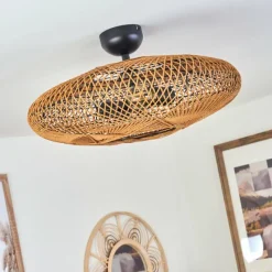 Style Boho-Chic-hofstein Plafonnier Mulstrand Noir, 2 lumières