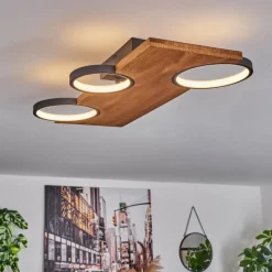 Luminaires Scandinaves-hofstein Plafonnier Musac LED Écru, 1 lumière