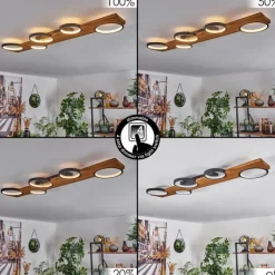 Luminaires Scandinaves-hofstein Plafonnier Musac LED Écru, 1 lumière