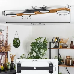 Luminaires Scandinaves-hofstein Plafonnier Musac LED Écru, 1 lumière