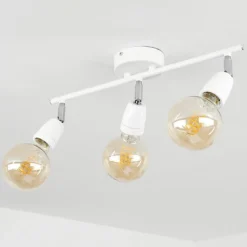 hofstein Plafonnier Musland Chrome, Blanc, 3 lumières* Spots Et Projecteurs