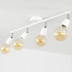 hofstein Plafonnier Musland Chrome, Blanc, 4 lumières* Spots Et Projecteurs