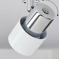 hofstein Plafonnier Naalisvaara Chrome, Blanc, 5 lumières