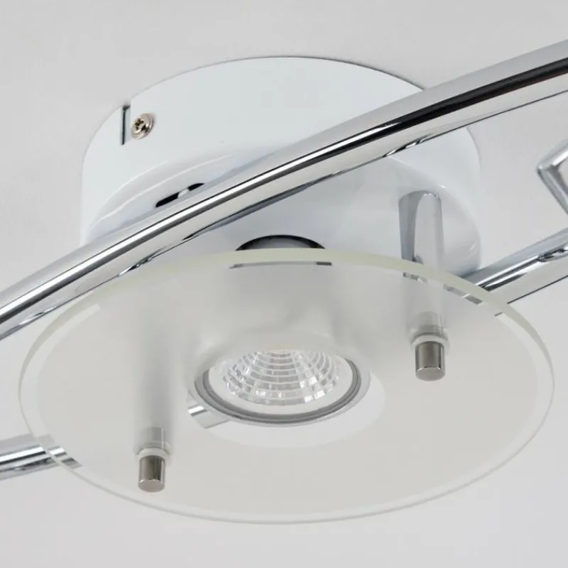 hofstein Plafonnier Naalisvaara Chrome, Blanc, 5 lumières