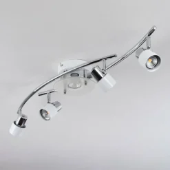 hofstein Plafonnier Naalisvaara Chrome, Blanc, 5 lumières