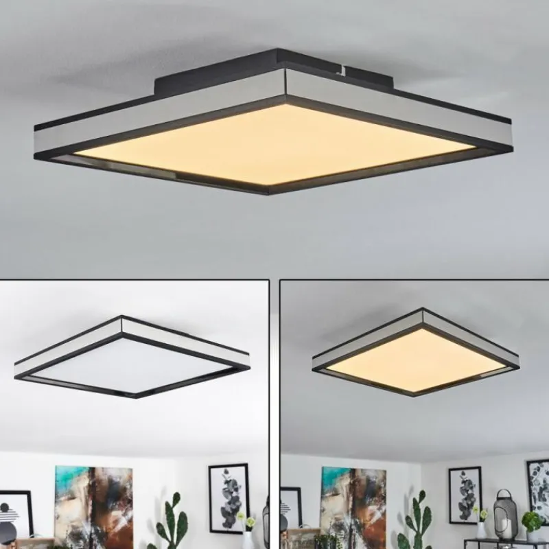 hofstein Plafonnier Nabbas LED Noir, 1 lumière