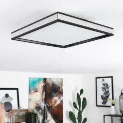 hofstein Plafonnier Nabbas LED Noir, 1 lumière