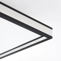 hofstein Plafonnier Nabbas LED Noir, 1 lumière