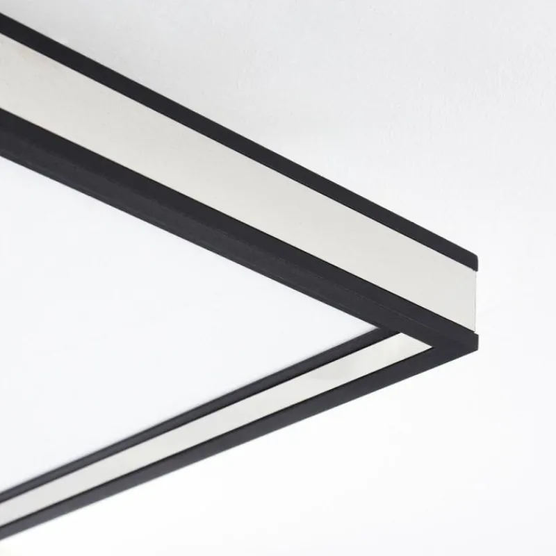 hofstein Plafonnier Nabbas LED Noir, 1 lumière