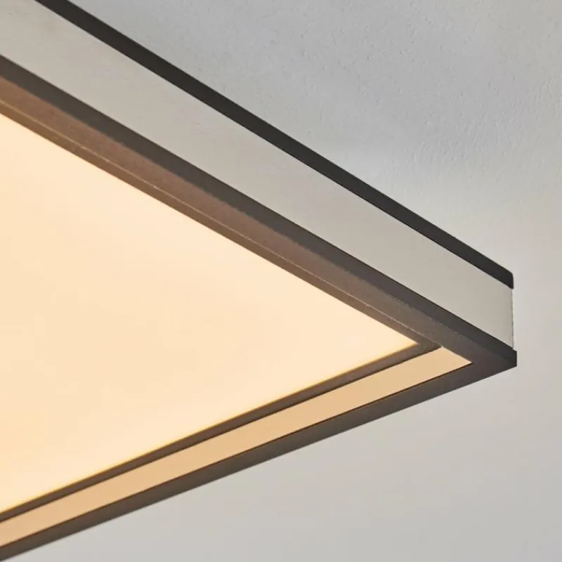 hofstein Plafonnier Nabbas LED Noir, 1 lumière