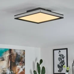 hofstein Plafonnier Nabbas LED Noir, 1 lumière