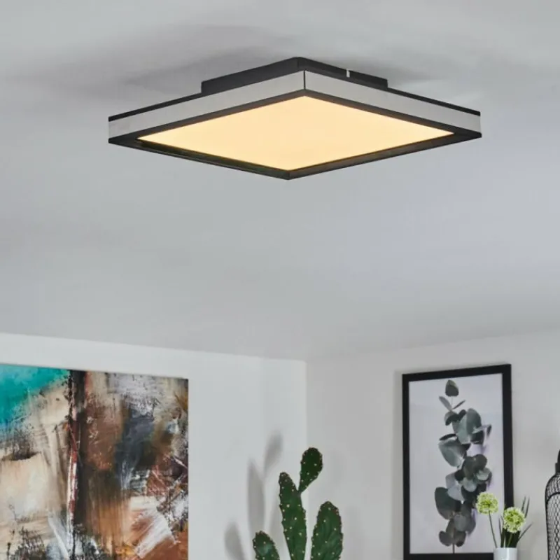 hofstein Plafonnier Nabbas LED Noir, 1 lumière