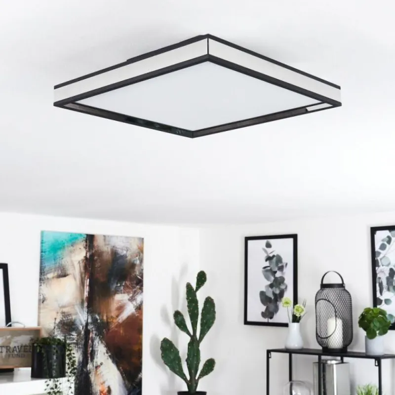 hofstein Plafonnier Nabbas LED Noir, 1 lumière