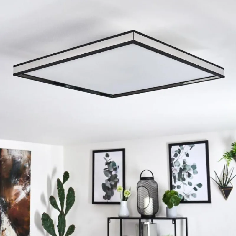 hofstein Plafonnier Nabbas LED Noir, 1 lumière