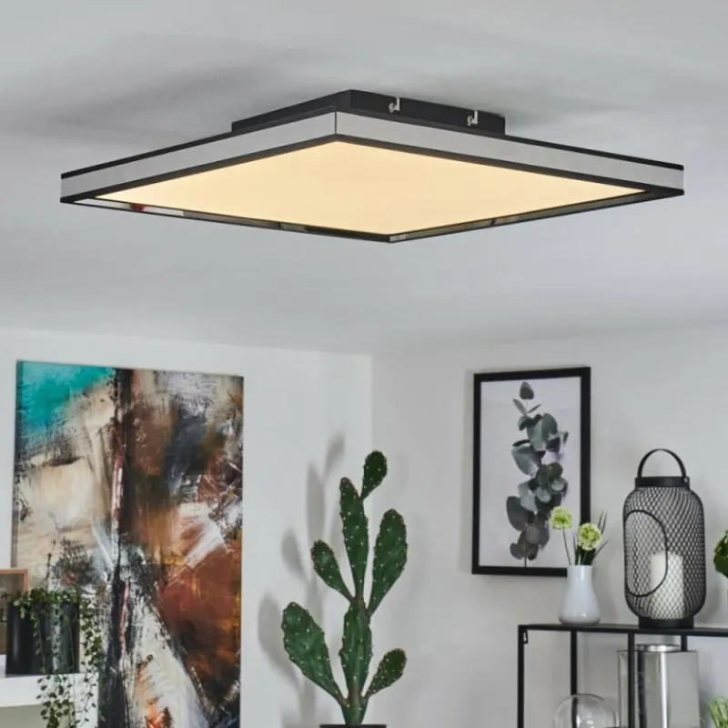 hofstein Plafonnier Nabbas LED Noir, 1 lumière