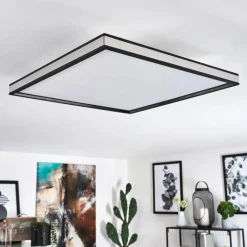 hofstein Plafonnier Nabbas LED Noir, 1 lumière