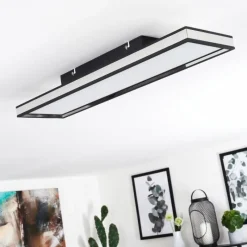 hofstein Plafonnier Nabbas LED Noir, 1 lumière