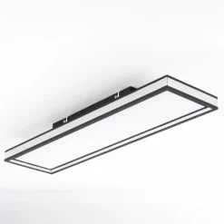 hofstein Plafonnier Nabbas LED Noir, 1 lumière